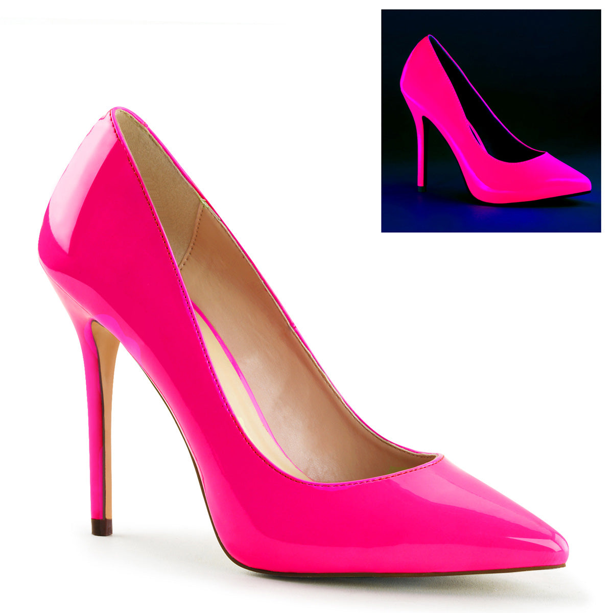 Pleaser Amuse-20 in Pink â Pleaser Shoes