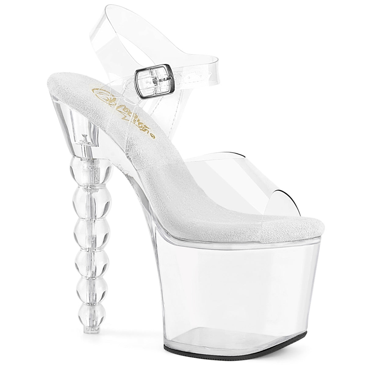 Pleaser Bliss708 in Clear Pleaser Shoes