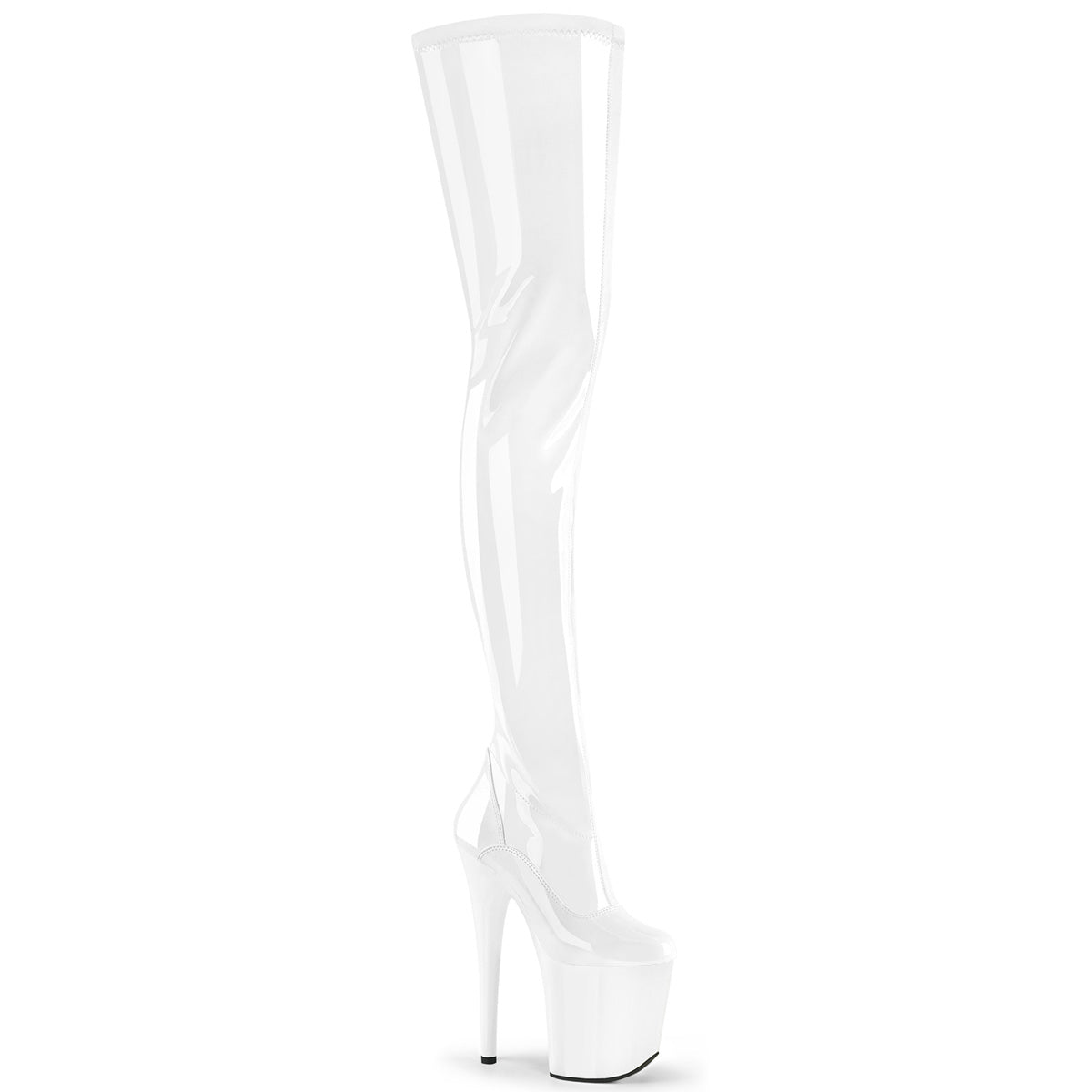 Pleaser Flamingo-4000 in White â Pleaser Shoes