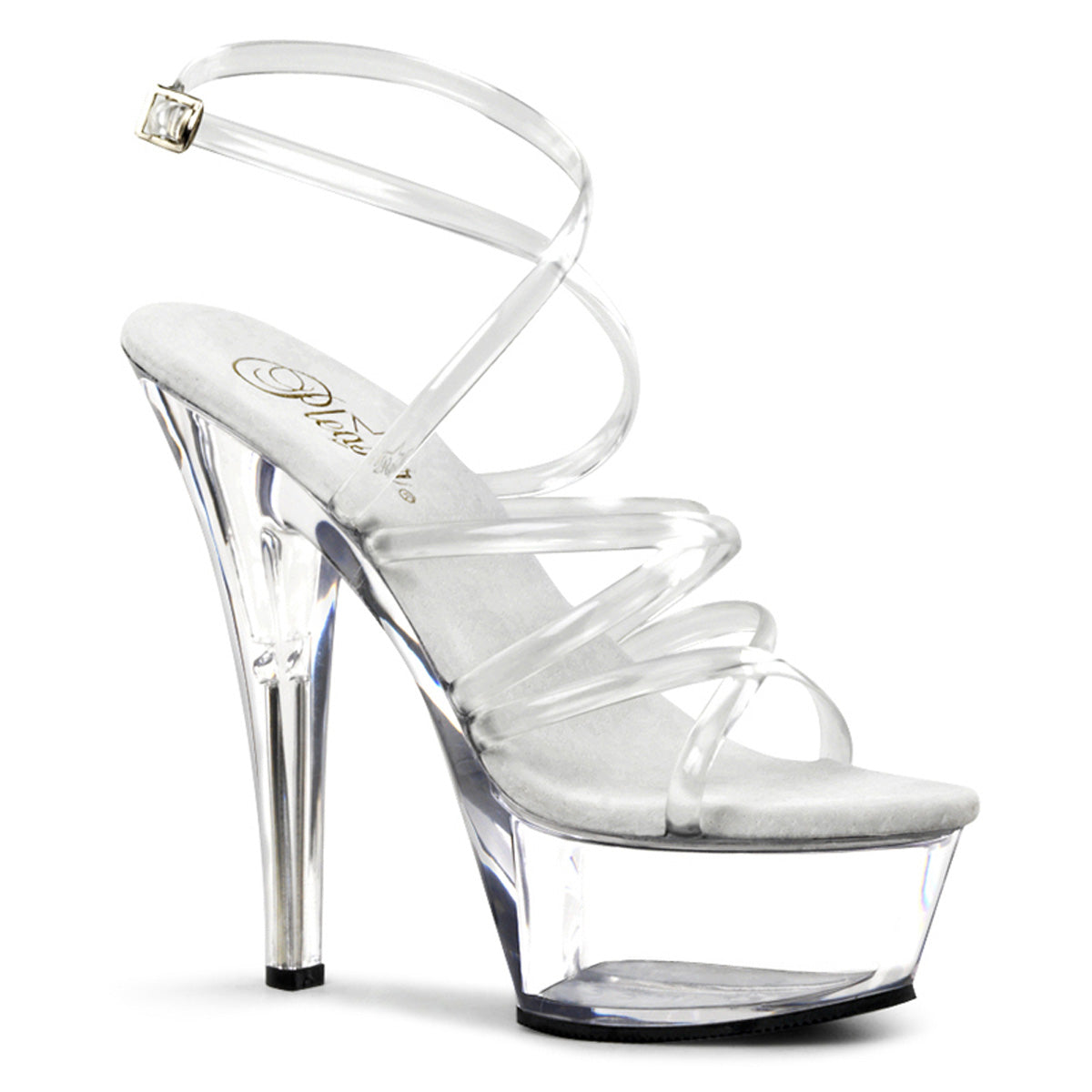 Pleaser Kiss-206 in Clear â Pleaser Shoes