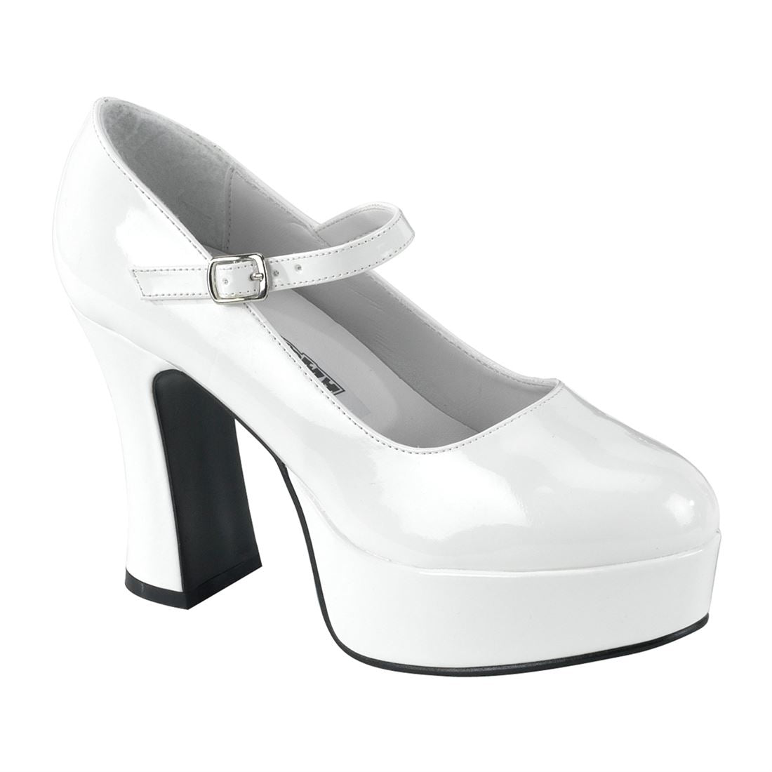 Funtasma Maryjane-50 in White â Pleaser Shoes