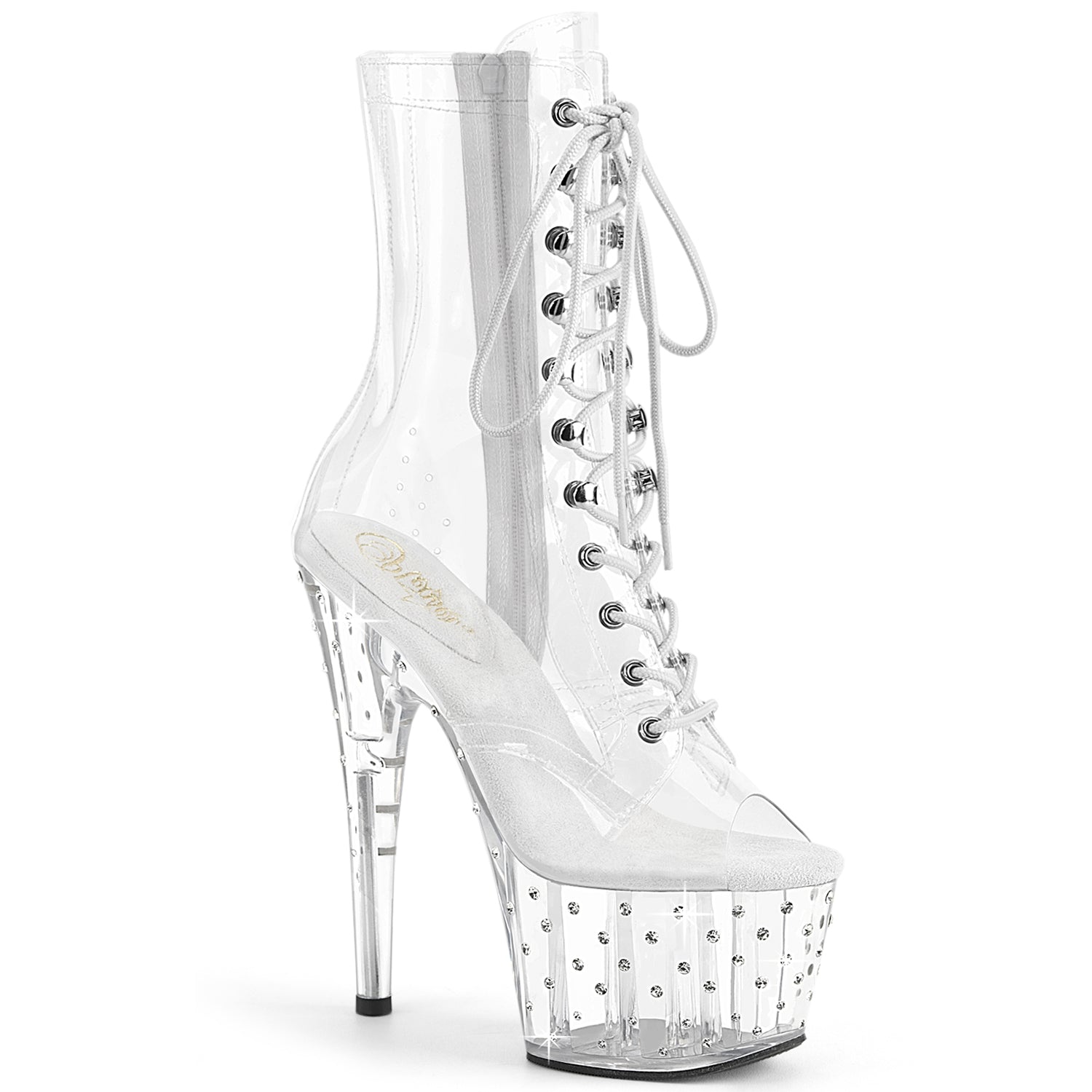 Pleaser Stardust-1021C-7 in Clear – Pleaser Shoes