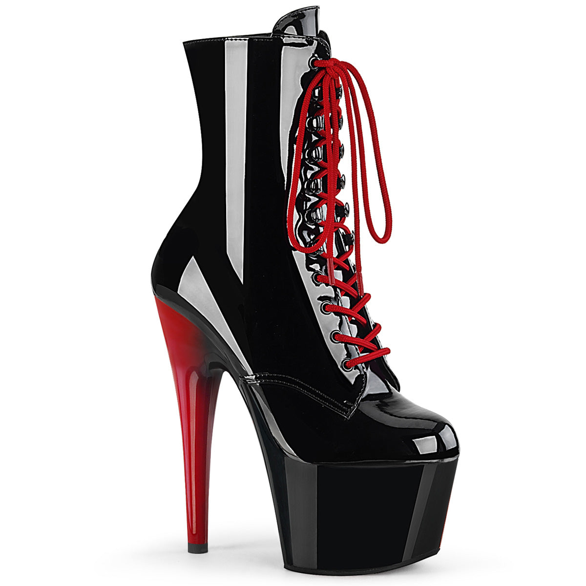 Pleaser Adore-1020 in Red/Black – Pleaser Shoes