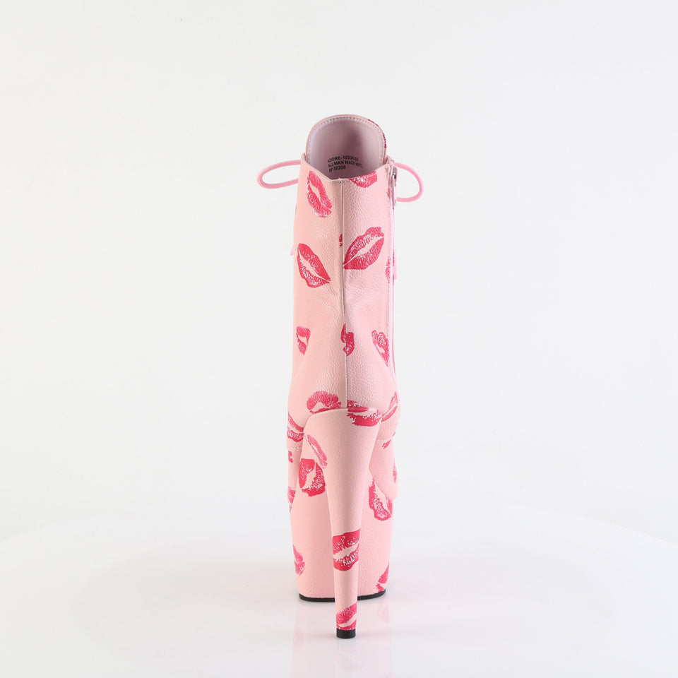 Pleaser Adore-1020KISSES in Baby Pink – Pleaser Shoes