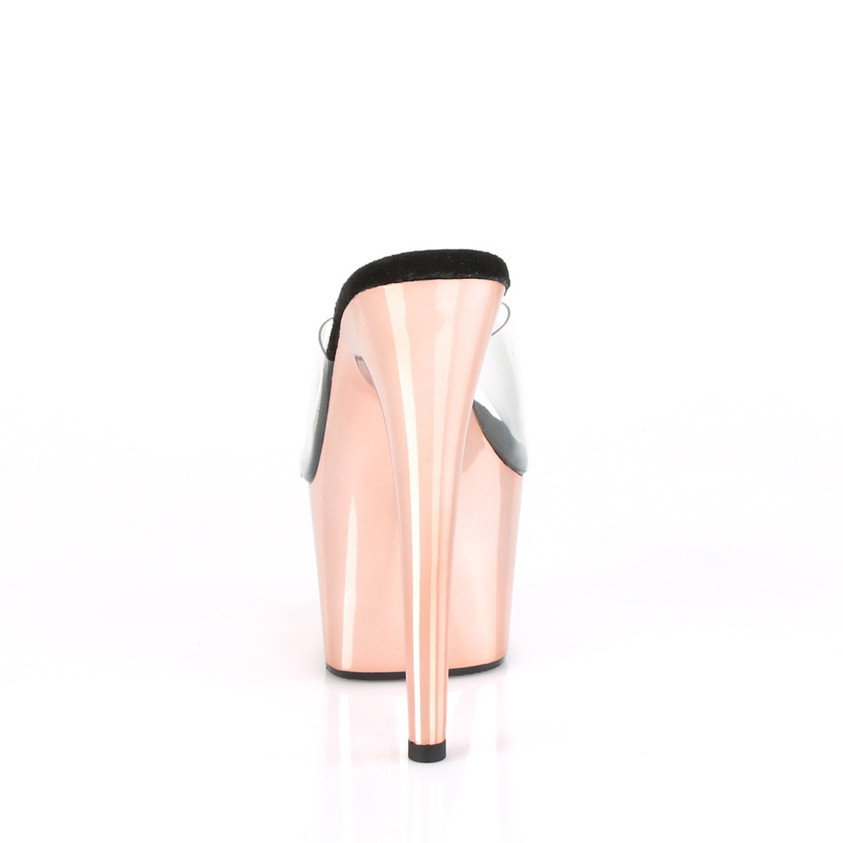 Pleaser Adore-701 in Clear/Rose Gold â Pleaser Shoes