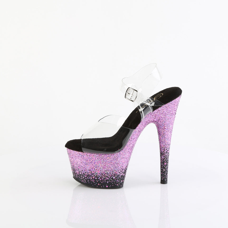 Pleaser Adore-708SS in Clear/Purple – Pleaser Shoes