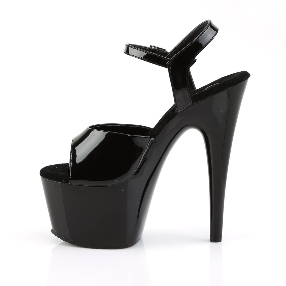 Pleaser Dom431/B - Scarpe Con Tacco Donna, Colore Nero, Taglia 46 EU (13 UK), Plateau E Cavigliera, Look Audace