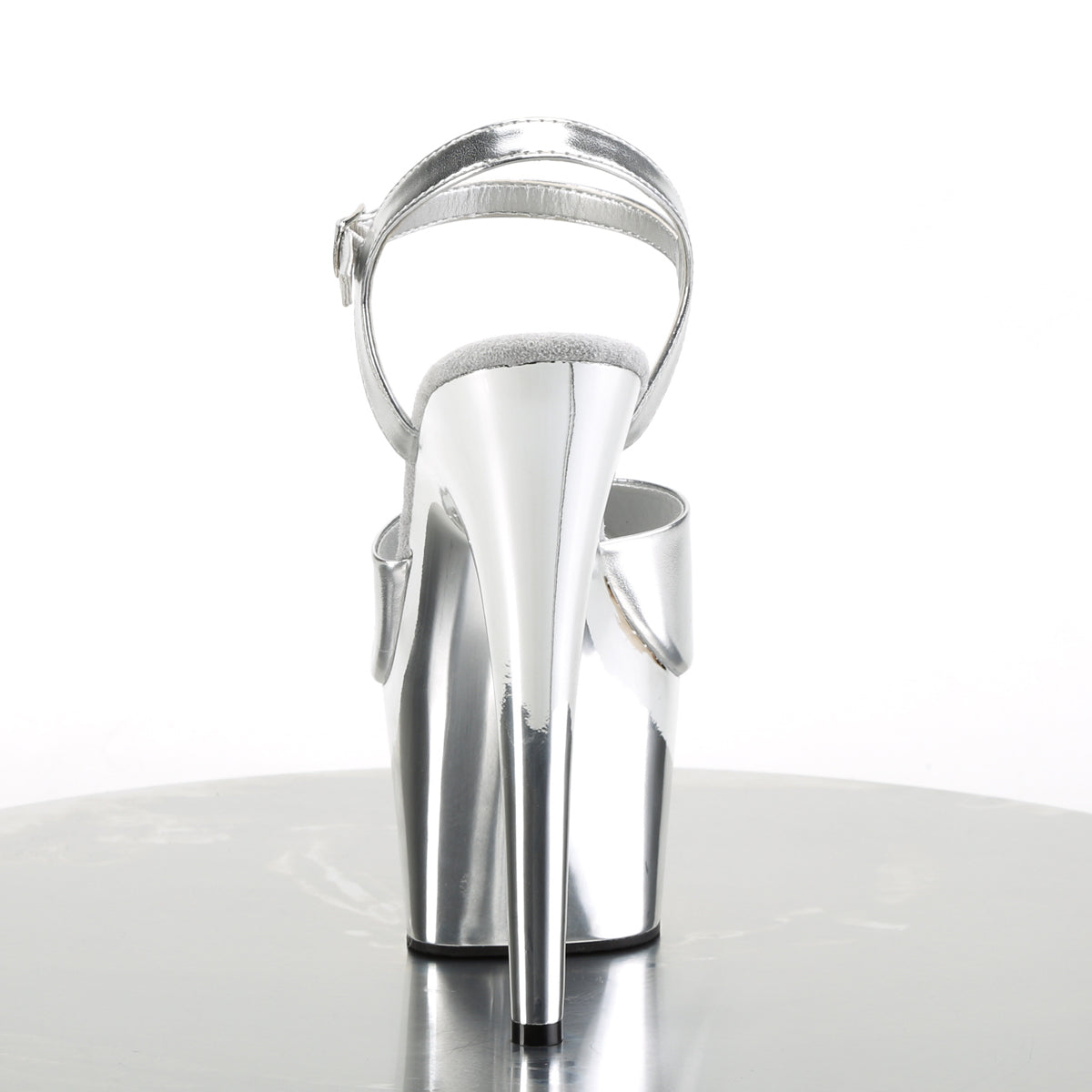 Pleaser Adore-709 in Silver/Silver Chrome – Pleaser Shoes