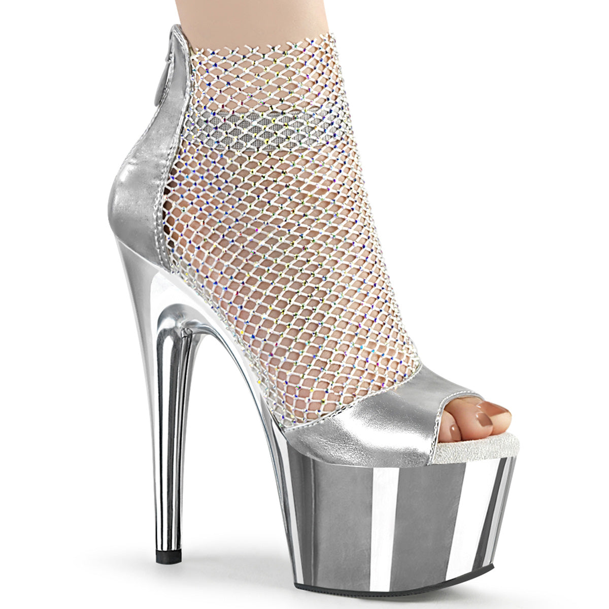 Pleaser Adore-765RM in Silver – Pleaser Shoes