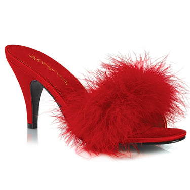 Pleaser Amour 03, Women's Pumps, Black Blk Satin Fur Pleaser Amour 03, Women's Pumps, Black Blk Satin Fur