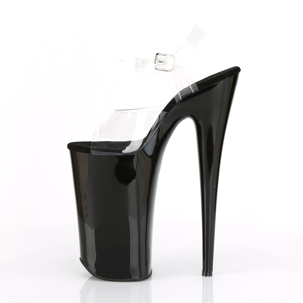 Pleaser Beyond-008 in Clear/Black â Pleaser Shoes