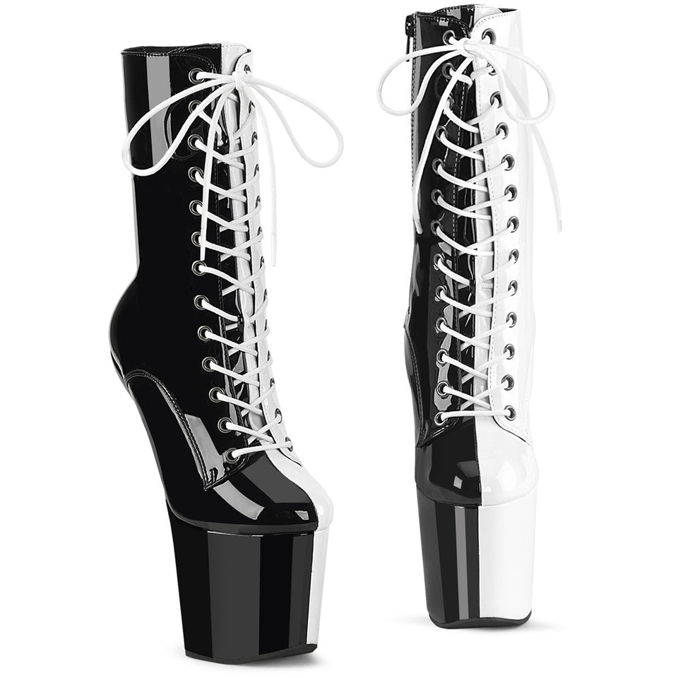 Pleaser Craze-1040TT in Black/White – Pleaser Shoes