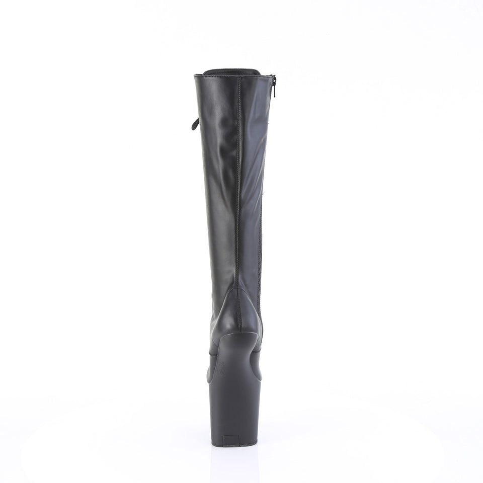 Pleaser Craze-2023 in Black Vegan Leather/Black – Pleaser Shoes