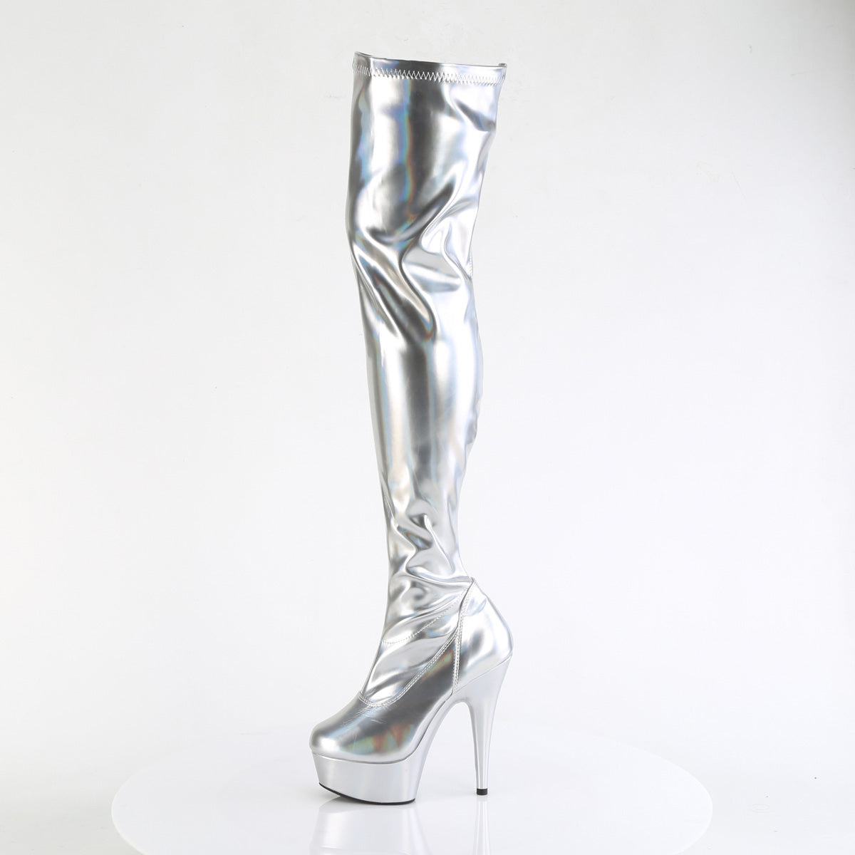 Pleaser Delight-3000HWR in Silver – Pleaser Shoes