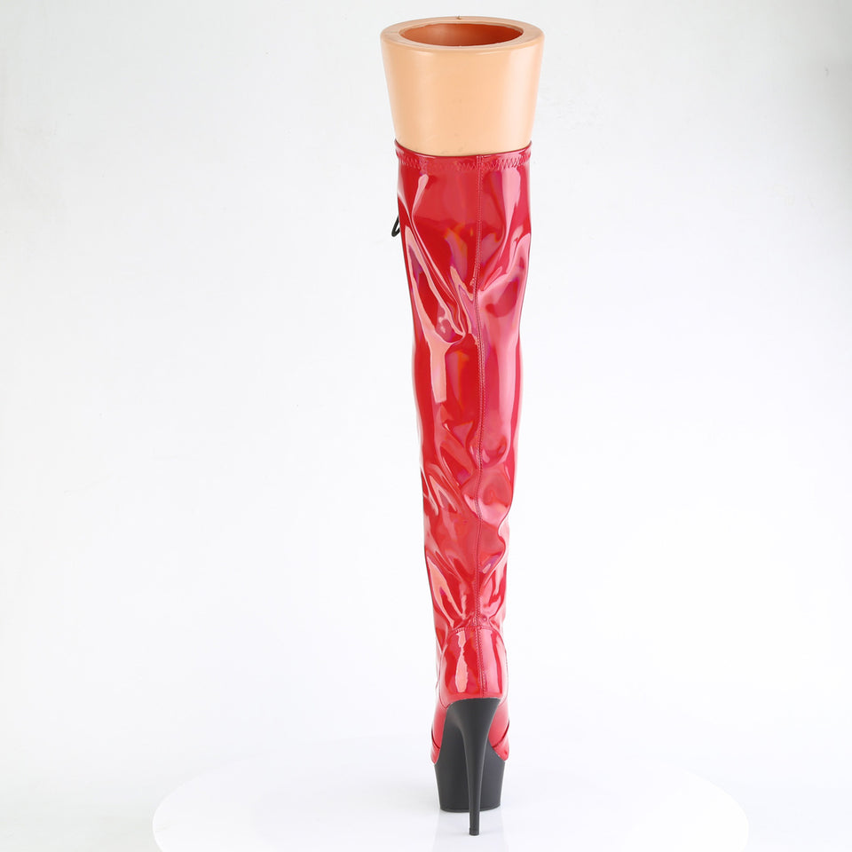 Pleaser Delight-3029 in Red – Pleaser Shoes