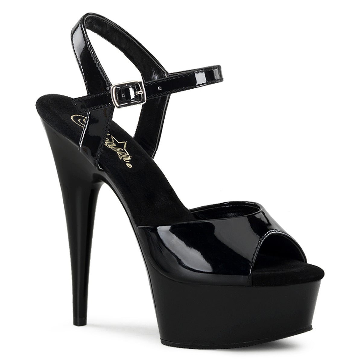 Pleaser Delight-609 in Black – Pleaser Shoes