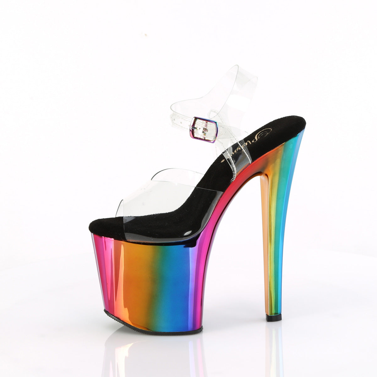 Pleaser Enchant-708RC in Clear/Multicolor â Pleaser Shoes