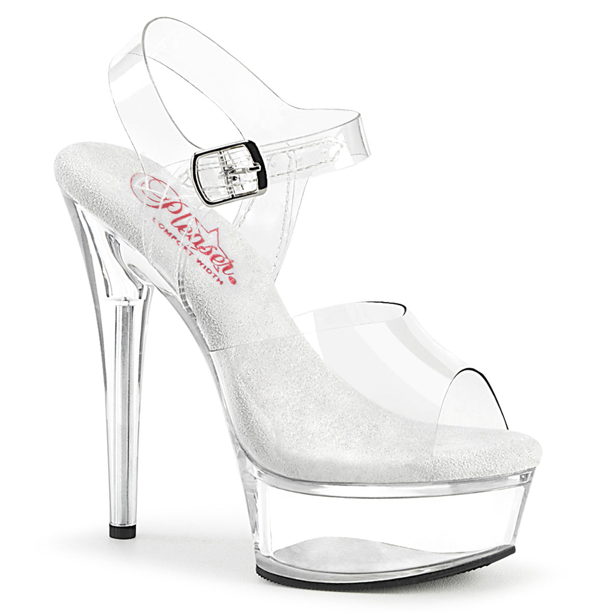 Pleaser Excite-608 in Clear â Pleaser Shoes
