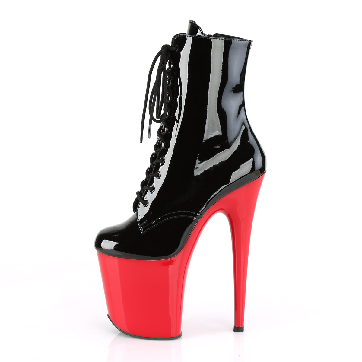 Pleaser Flamingo-1020 in Black/Red – Pleaser Shoes