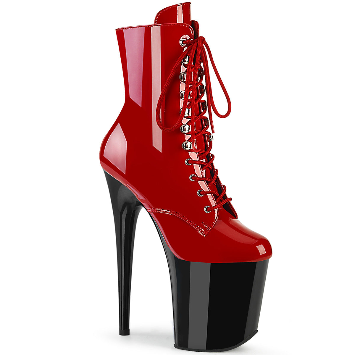 Pleaser Flamingo-1020 in Red/Black – Pleaser Shoes