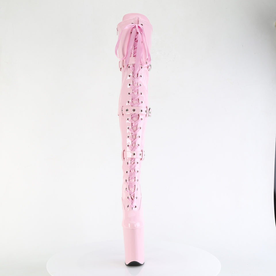 Pleaser Infinity-3028 in Baby Pink – Pleaser Shoes