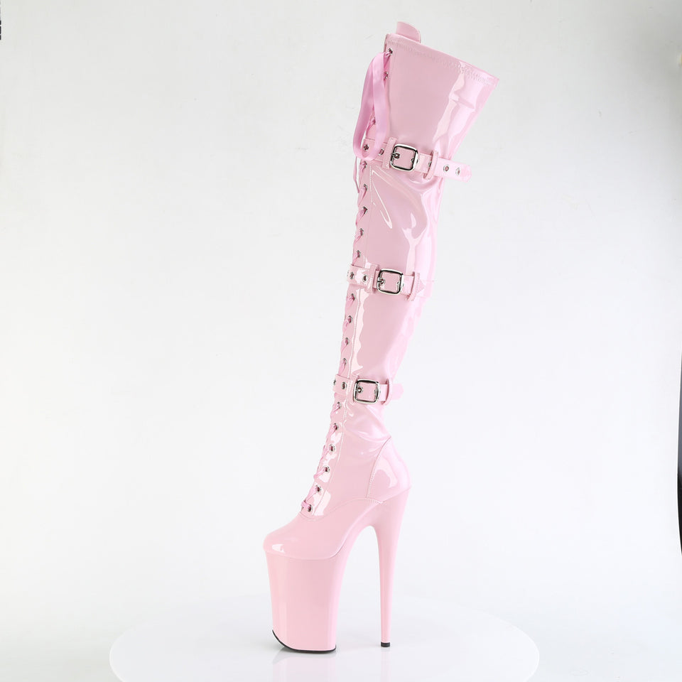 Pleaser Infinity-3028 in Baby Pink – Pleaser Shoes