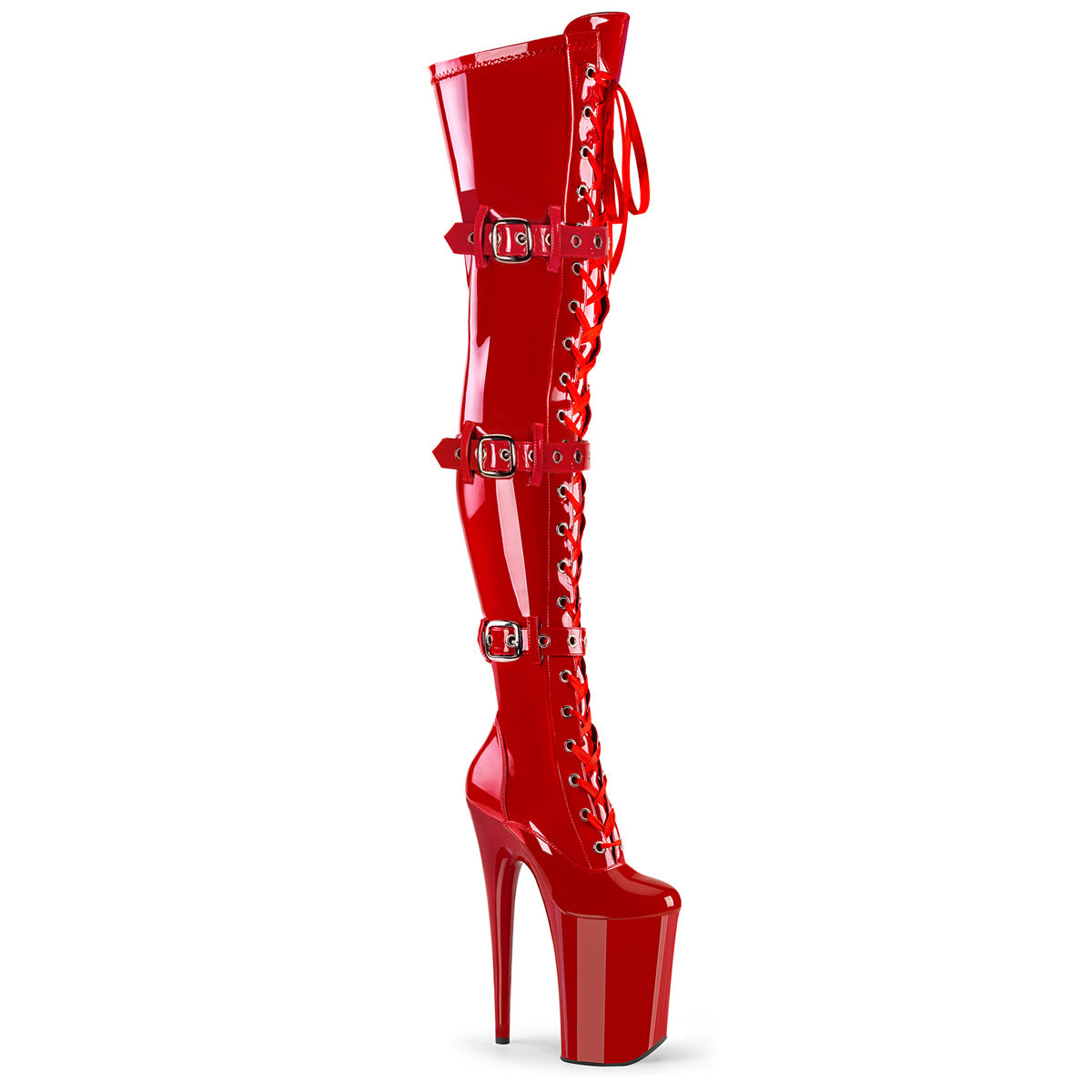 Pleaser Infinity-3028 in Red – Pleaser Shoes