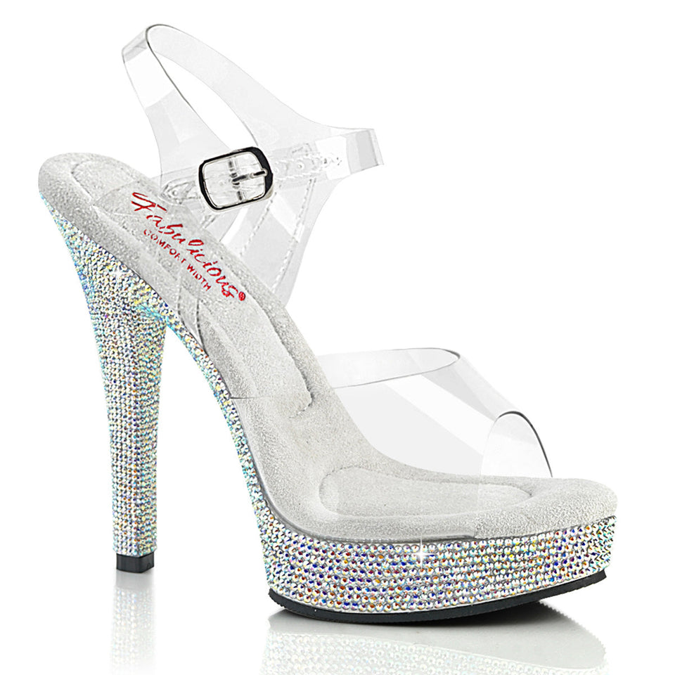 Fabulicious Majesty-508DM in Clear – Pleaser Shoes