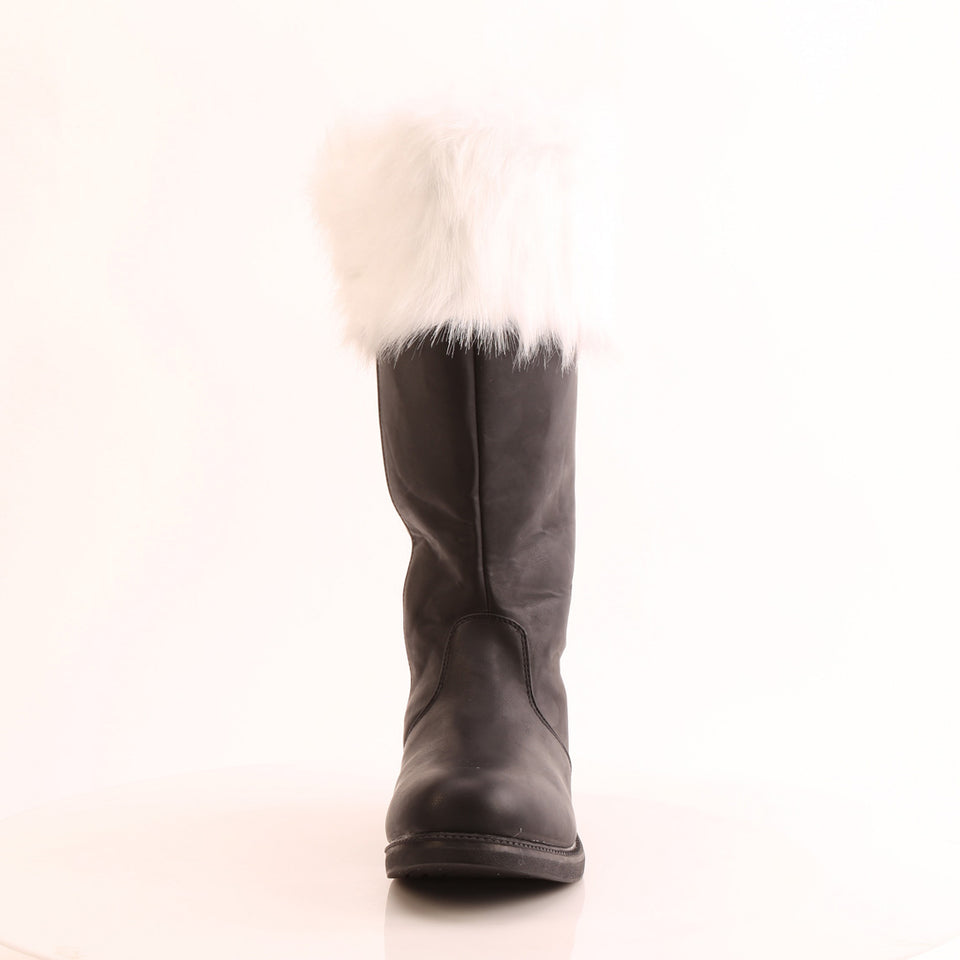 Funtasma Santa-106WC in Black Vegan Leather/White – Pleaser Shoes