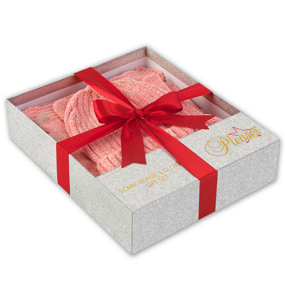 小物 Y's beanie&grove set Scarf, Beanie & Gloves - Gift Set – Pleaser Shoes
