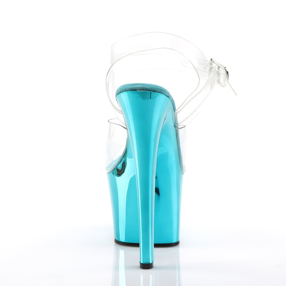 Pleaser Sky-308 in Clear/Teal – Pleaser Shoes