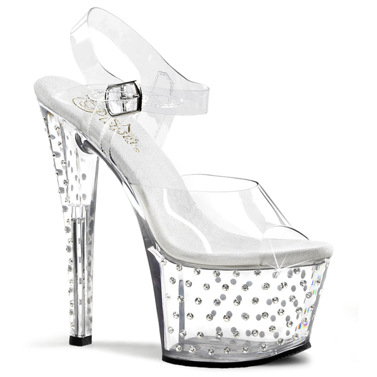 Pleaser Stardust-708 in Clear – Pleaser Shoes