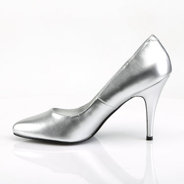 silver-faux-leather