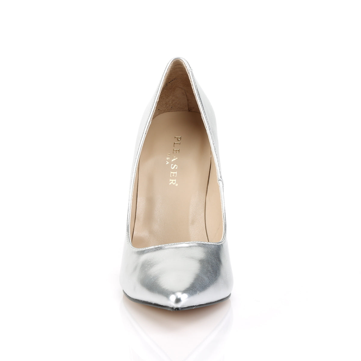 Pleaser Classique-20 in Silver – Pleaser Shoes